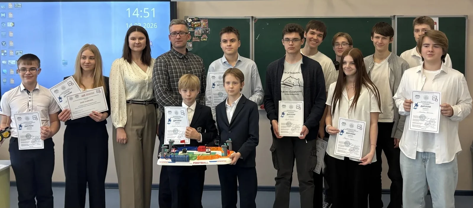 Участники проектных защит с дипломами